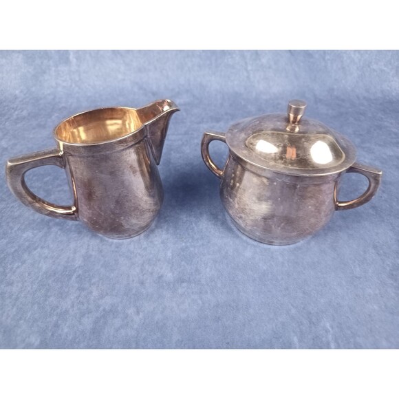 Cromargan Vintage Thick Gauge Silver Plated Sugar Milk Dish Set Made In Germany - Picture 5 of 10
